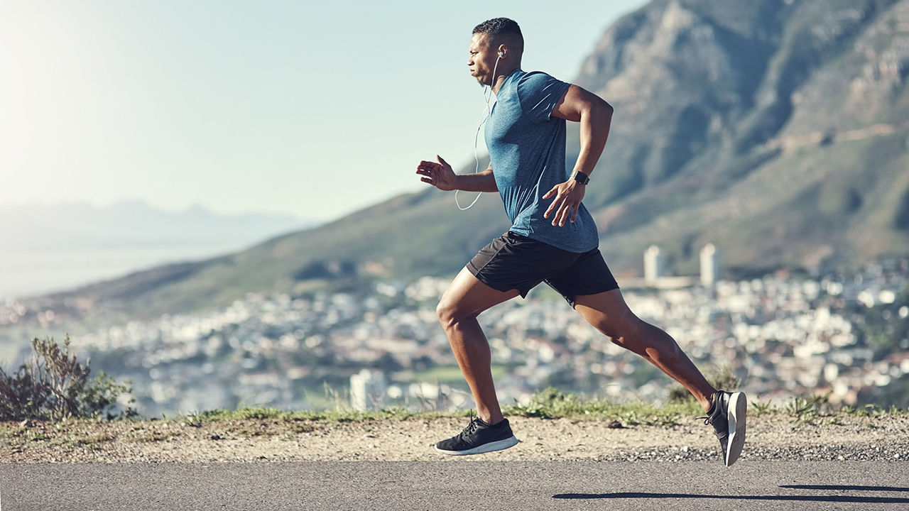 picture of man running